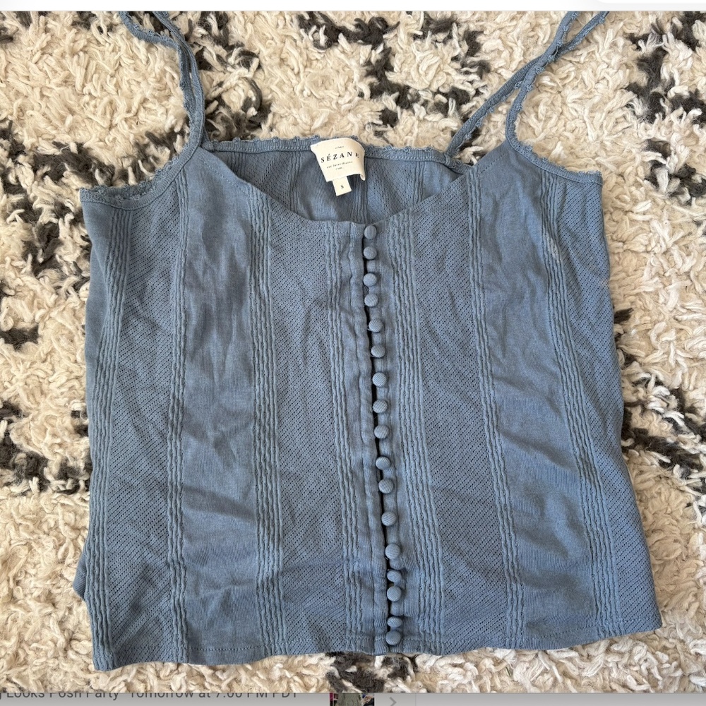 Sézane Pyjama short set Size small Blue